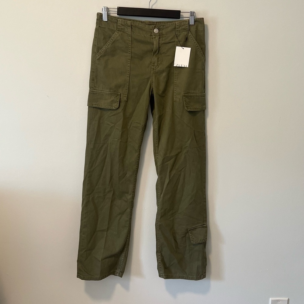 Zara Cargo Straight Leg Pants - NWT!